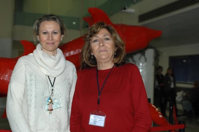 Teresa Justo y Rosa Fernández, responsables de la organización del concurso