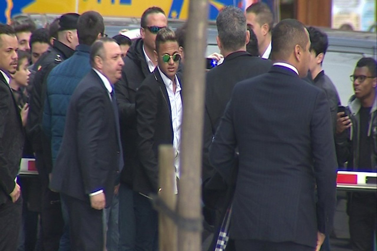 Neymar llega a la Audiencia Nacional