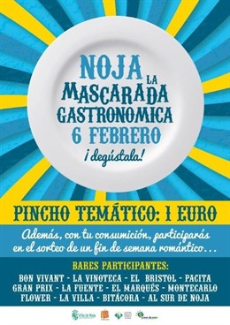 Cartel de la 'Mascarada gastronómica'