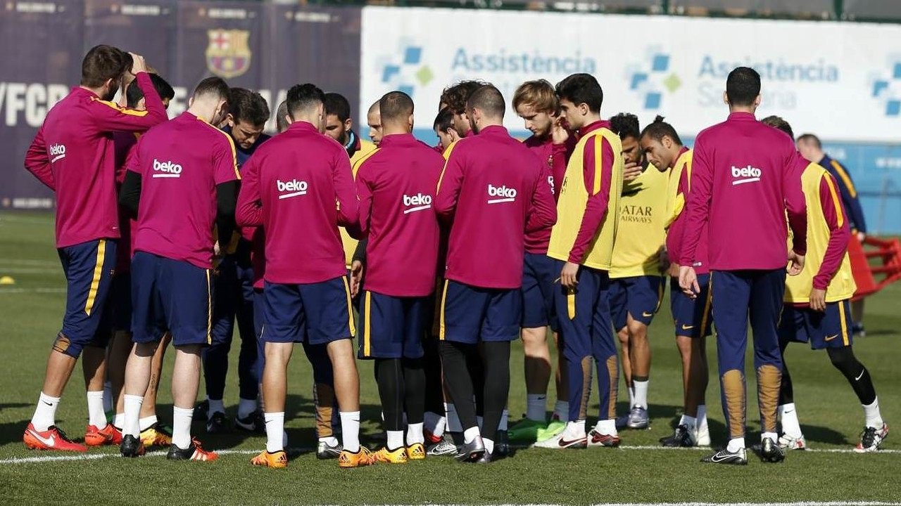 Entrenamiento del FC Barcelona
