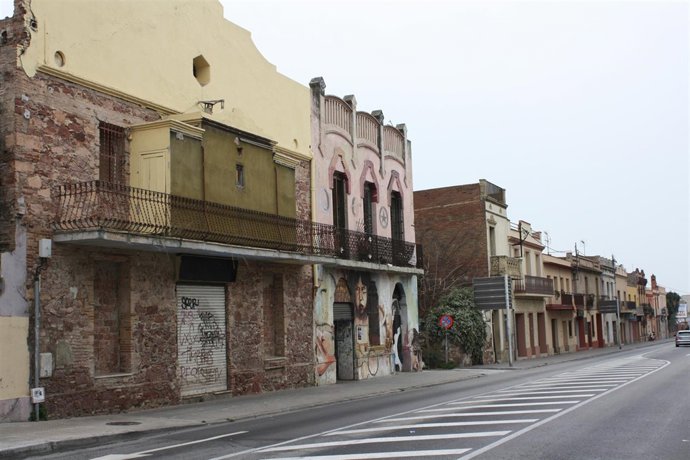 Las casas de la carretera C-245 en Viladecans datan de mediados del siglo XX