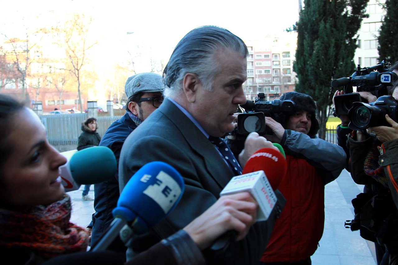 Luis Bárcenas acude a los juzgados de Plaza de Castilla
