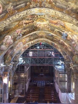 Imagen de archivo de la restauración de los frescos de San Nicolás 