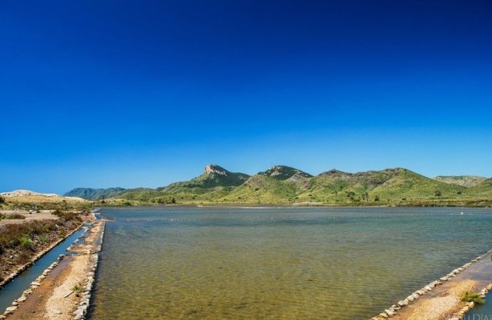 Humedal de las Salinas del Rasall, en el Parque Regional de Calblanque