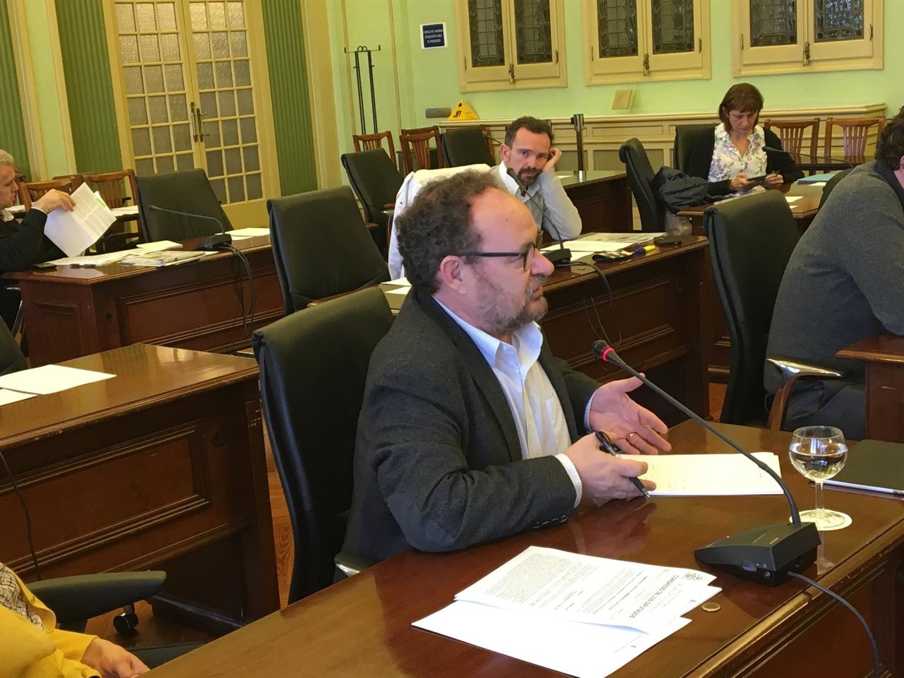 El diputado Damià Borràs en el Parlament