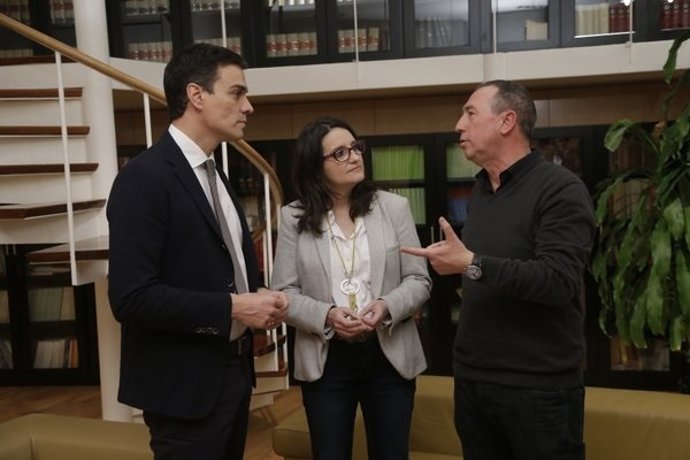 Reunión de Pedro Sánchez con Compromís