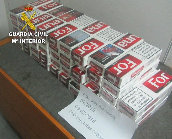 Cajetillas incautadas