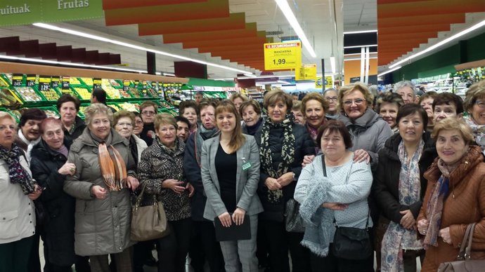 Visita a Mercadona de la Asociación Etxeko Andre