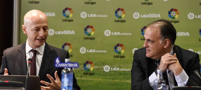 Esteve Calzada y Javier Tebas