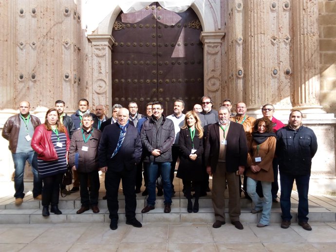 Acto en apoyo a trabajadores de Airbus.