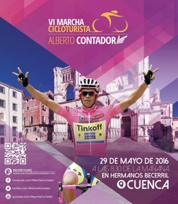 Alberto Contador, imagen de su Marcha ciclista