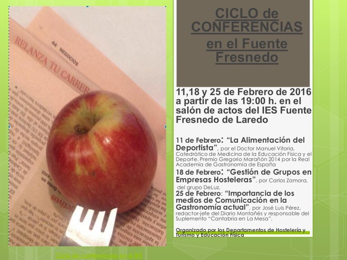 Cartel del ciclo de conferencias