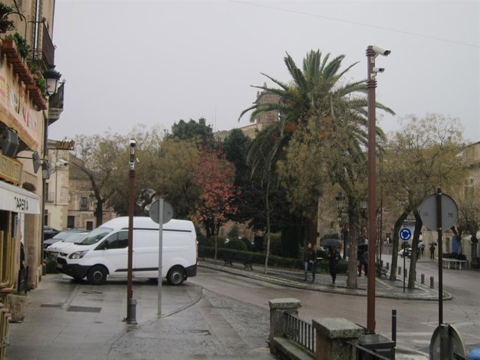 Cámaras de acceso a la parte antigua de Cáceres