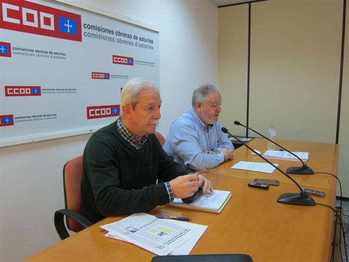 Braga (izquierda), con Pino, durante la rueda de prensa. 