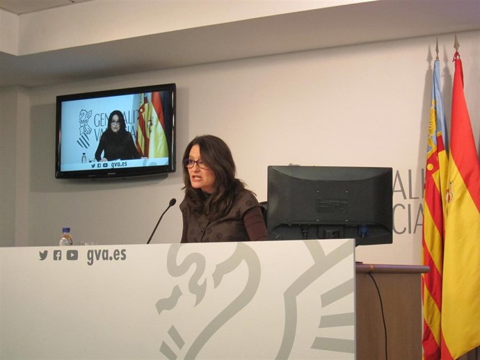 Oltra en rueda de prensa 