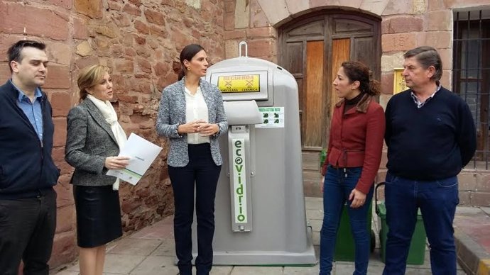 Pozuelo (dcha.) durante su visita a Montoro