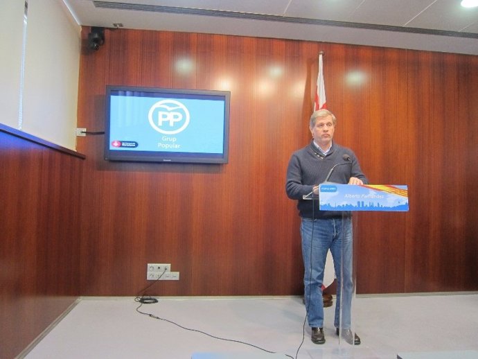 El líder del PP en el Ayuntamiento de Barcelona, Alberto Fernández