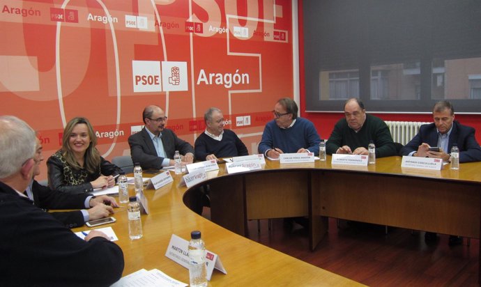 Reunión de la Comisión Ejecutiva Regional del PSOE-Aragón