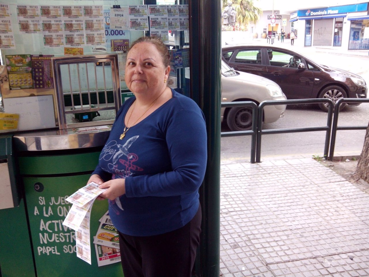 La vendedora de la ONCE María de los Ángeles García