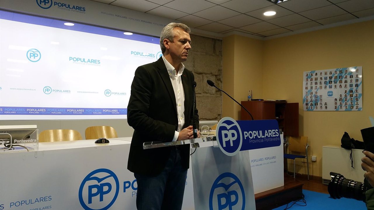 Alfonso Rueda presenta su candidatura para presidir el PP de Pontevedra