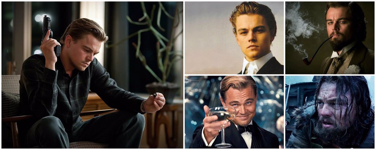 Collage de Leonardo DiCaprio