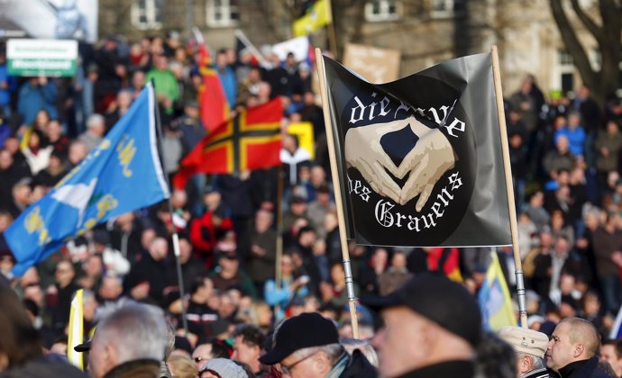 Manifestación de PEGIDA en Dresde