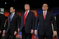 Trump y Rubio, blanco de las críticas de sus rivales en el octavo debate republicano