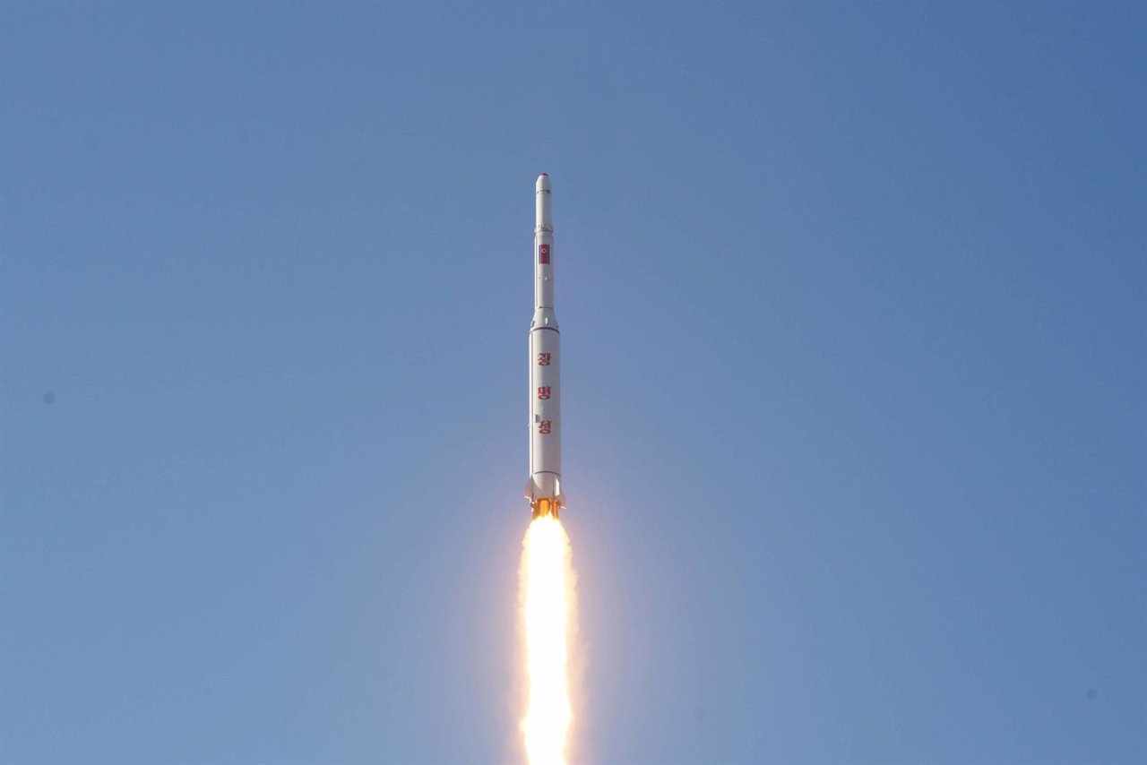 Proyectil de largo alcance lanzado por Corea del Norte 