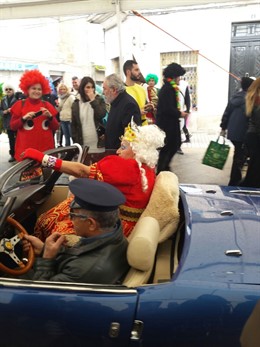 La reina del carnaval en Verín 