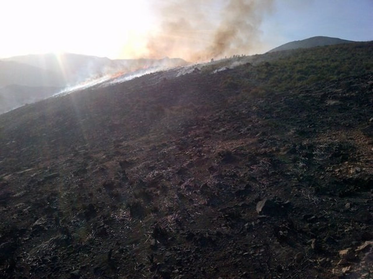 Incendio en Granada