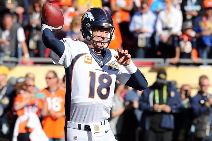 Peyton Manning (Denver Broncos) en la SuperBowl
