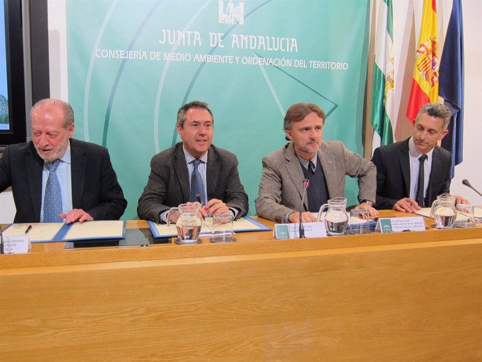Fernando Rodríguez Villalobos, Juan Espadas, José Fiscal y Juan Antonio López
