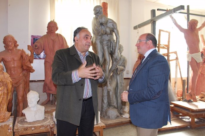 Visita al taller del escultor José Antonio Hernández Navarro