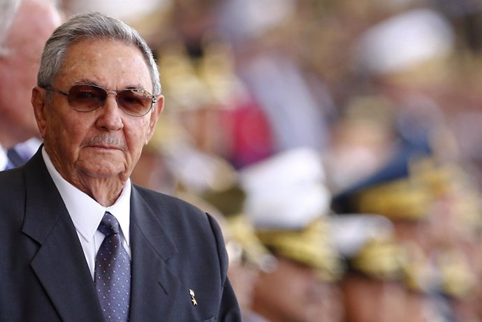 El presidente cubano, Raúl Castro, en Venezuela