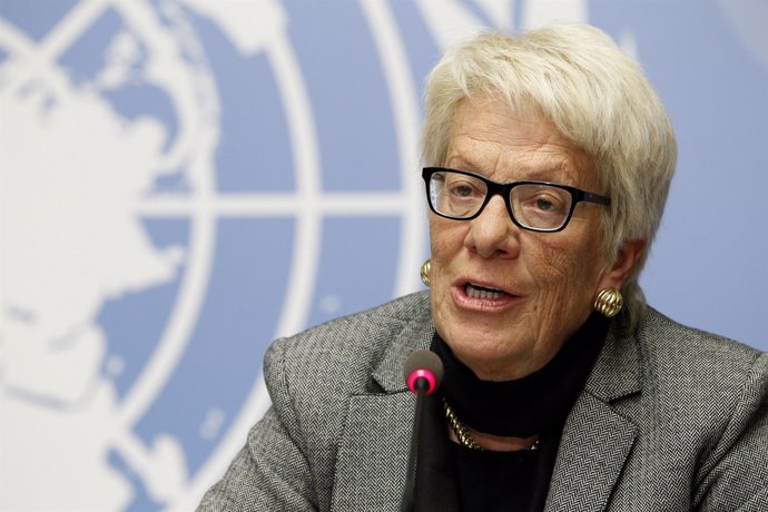 Carla del Ponte, miembro de la Comisión de Investigación de la ONU sobre Siria