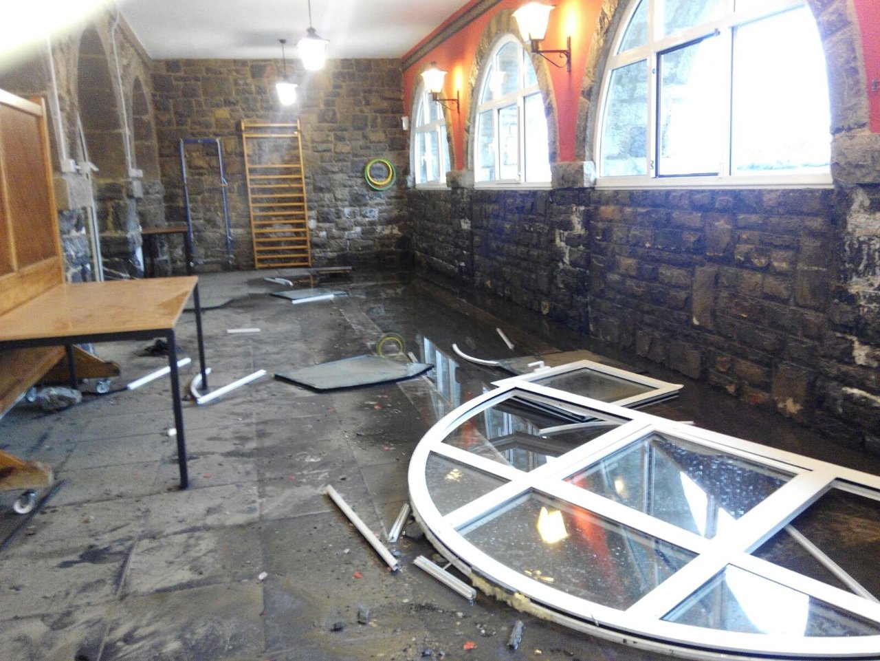 Daños del temporal en Luanco