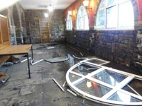 El temporal vuelve a golpear establecimientos en Luanco