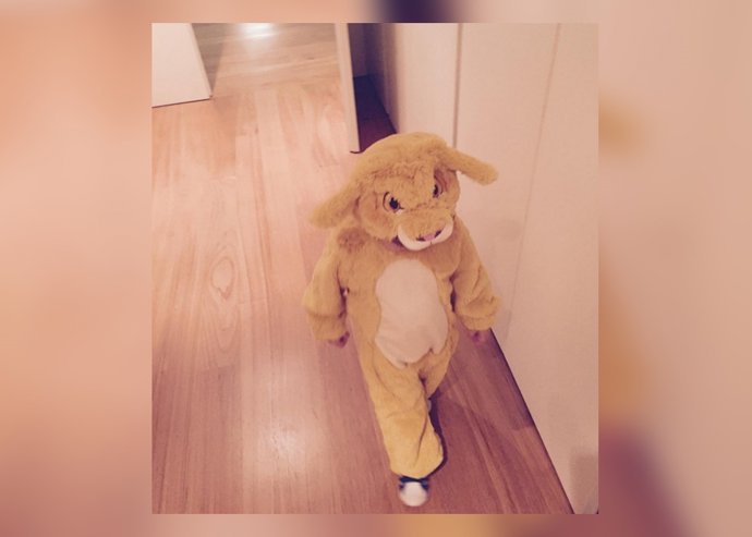 Martín disfrazado de Simba/Instagram