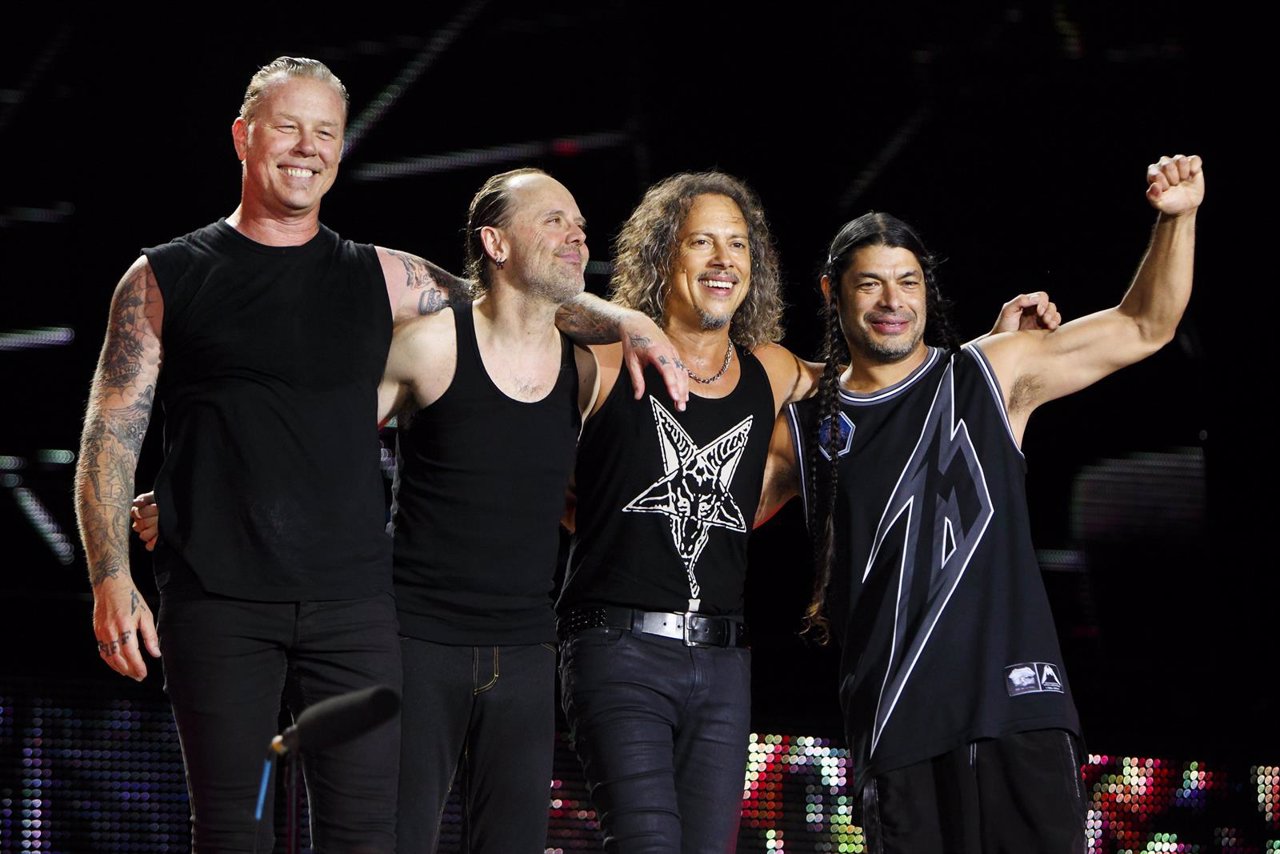 Metallica headlining Sonisphere Festival in Italy at ROCK IN ROMA 2014 on July 1