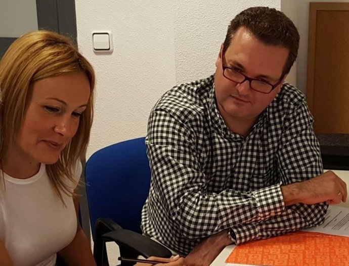 García y Clemente, en una reunión