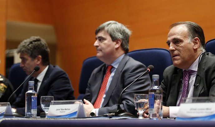 Javier Tebas y Miguel Cardenal