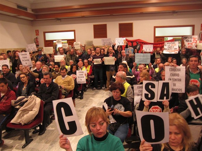 Salón de Plenos durante la sesión de presupuestos