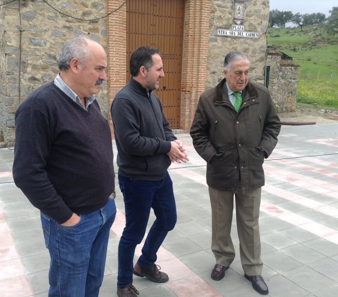 Visita a obras del Profea en Almonaster la Real (Huelva). 