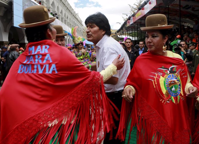 Evo Morales en los Carnavales de Oruro