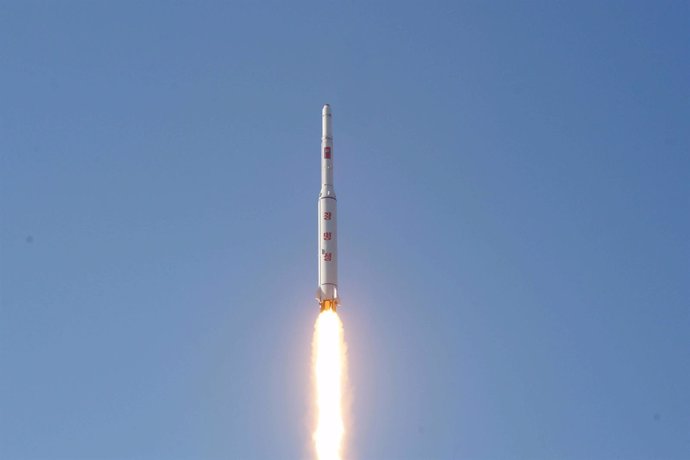 Proyectil de largo alcance lanzado por Corea del Norte 