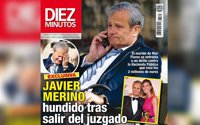 Javier Merino rompe a llorar al salir del juzgado