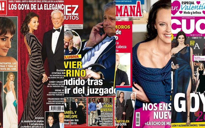 Quiosco de revistas del corazón de los miércoles