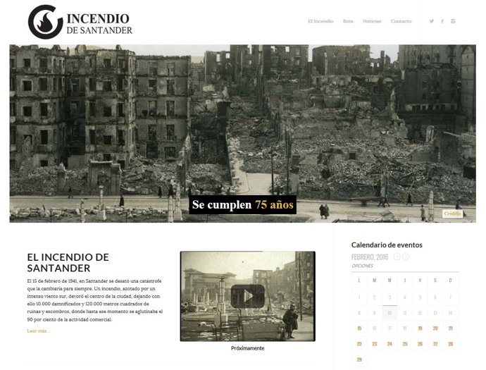 Web Incendio Santander