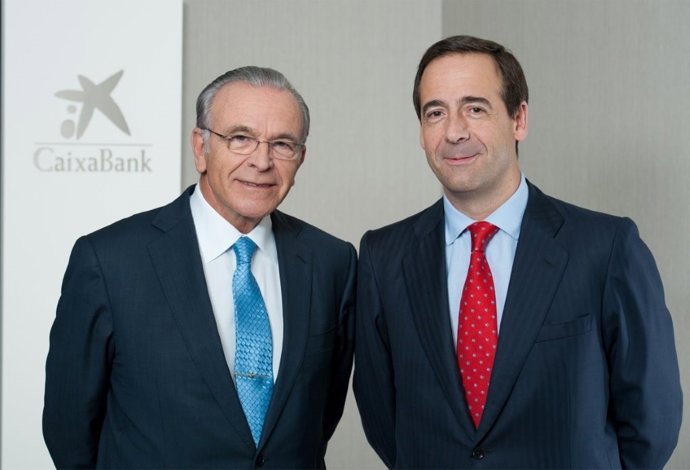 Isidre Fainé junto a Gonzalo Gortázar (CaixaBank)