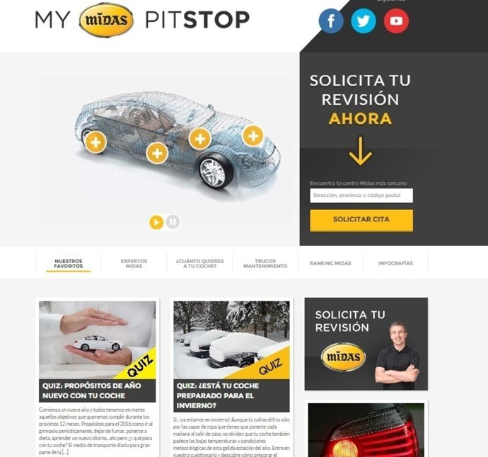 'Mypitstop' De MIDAS